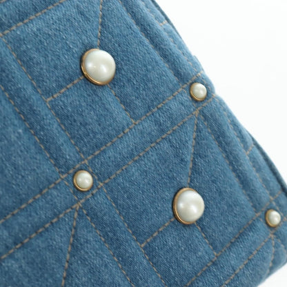 Gucci Zaino GG Marmont Pearly Small Denim Matelassé Blu – 24 cm - Etoilux