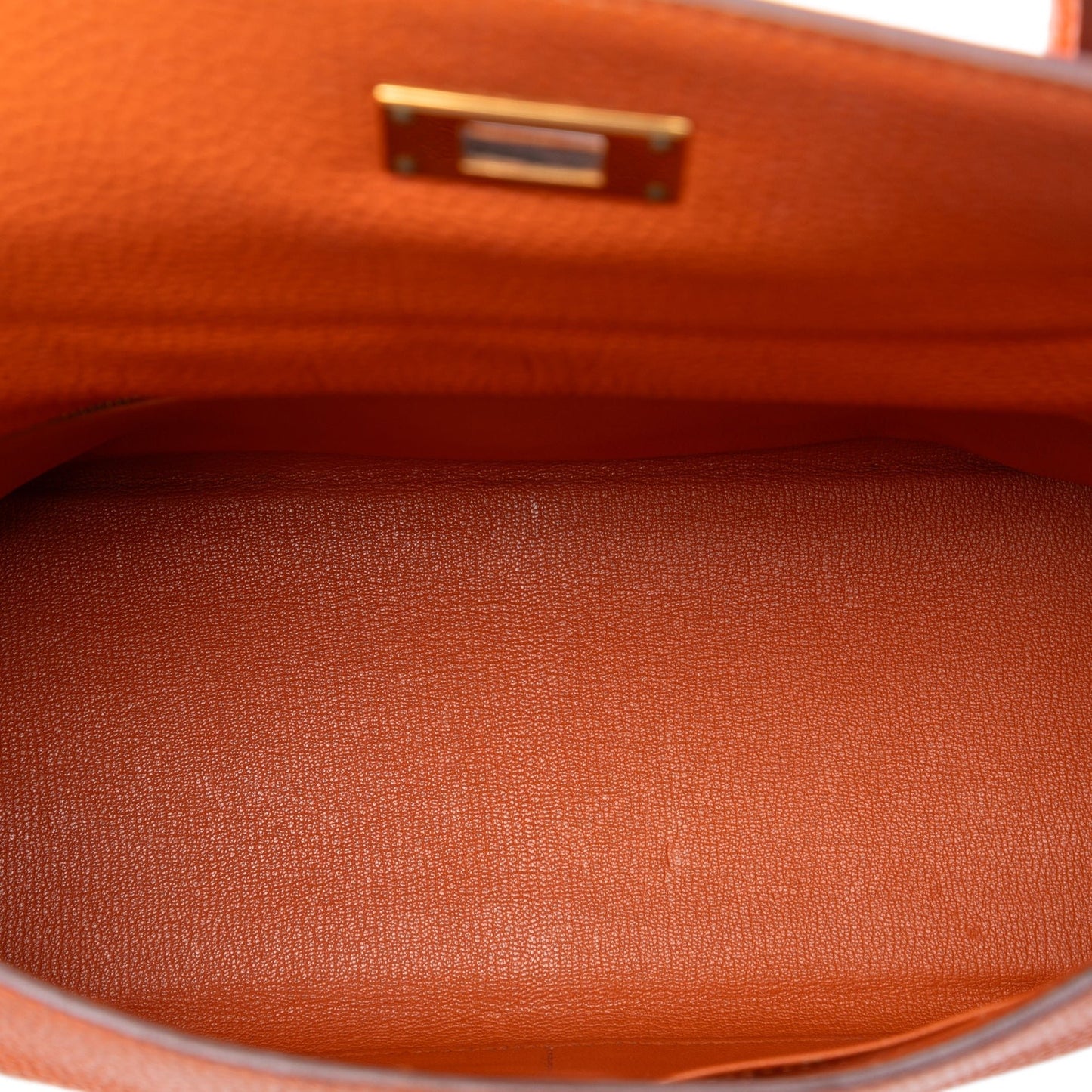 Hermès Kelly II Retourne 35 – Togo Orange / Gold Hardware (2010) - Etoilux
