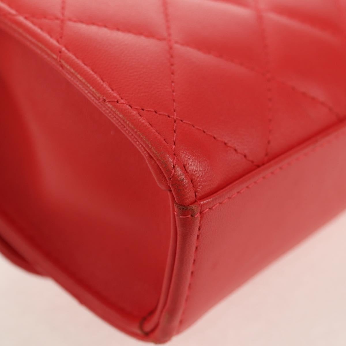 Chanel Trendy CC Small Flap Bag Pelle di Agnello Rossa Hardware Dorato - Etoilux