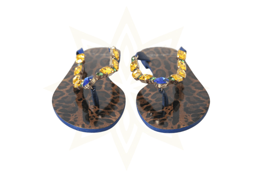 DOLCE & GABBANA - Infradito Gioiello Leopardate - Etoilux