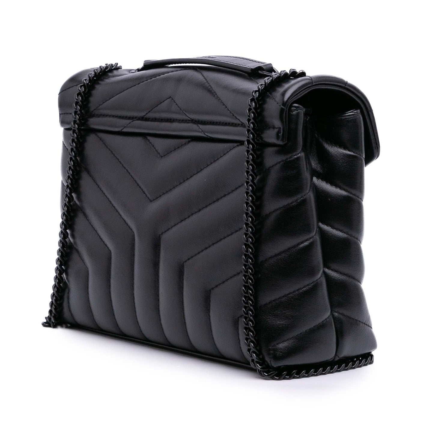 Saint Laurent Piccola borsa a tracolla LouLou in pelle di vitello con monogramma - Etoilux