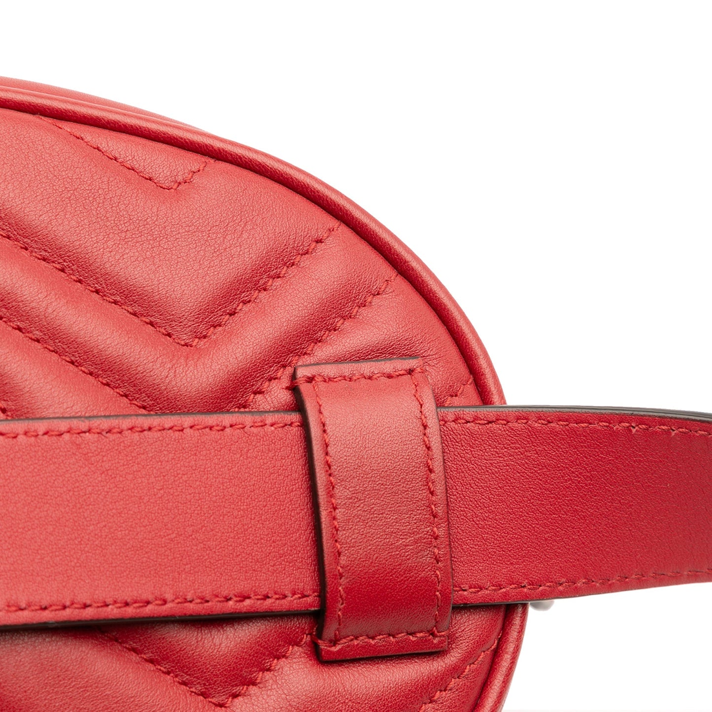 Gucci GG Marmont Matelassé – Belt Bag in Pelle Rossa – Small - Etoilux