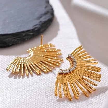 BEHI INDIGAMOND EARRINGS - Etoilux