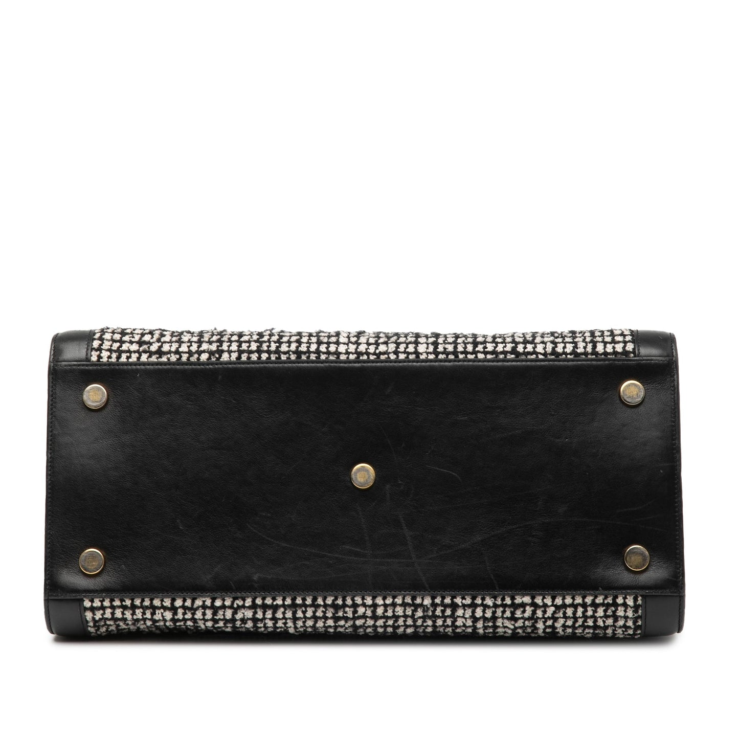 Saint Laurent – Sac de Jour Large Tweed & Leather – Nero – 2014 - Etoilux