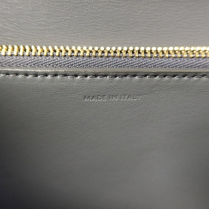 Céline Classic Box Medium Liséré Grigio Ardesia Hardware Dorato – 23 cm - Etoilux