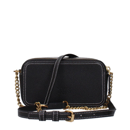 Pinko Love Mini Camera Bag – Pelle Nera con Catena Dorata - Etoilux