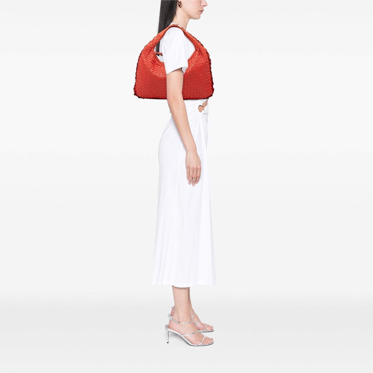 Bottega Veneta Veneta Hobo Piccola Intrecciato Traforato Rosso – Nappa – Made in Italy - Etoilux