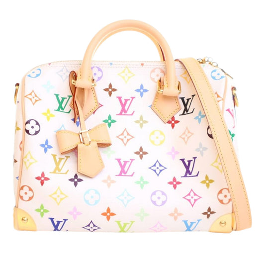 Louis Vuitton x Takashi Murakami Speedy Bandoulière 25 – Monogram Multicolore Bianco - Etoilux