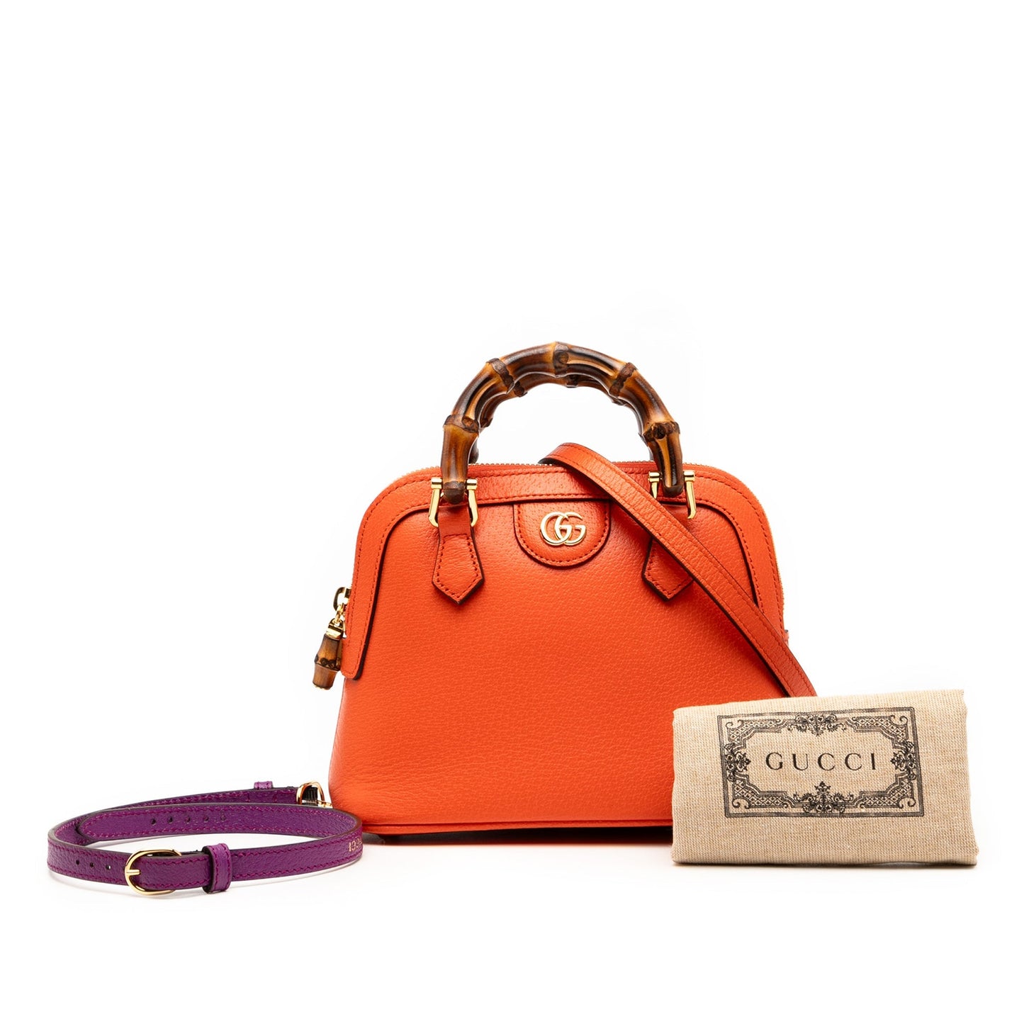 Gucci Bamboo Diana Mini – Arancio (2016–2025) - Etoilux