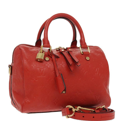 Louis Vuitton Speedy Bandouliere 25 Empreinte rossa con hardware dorato