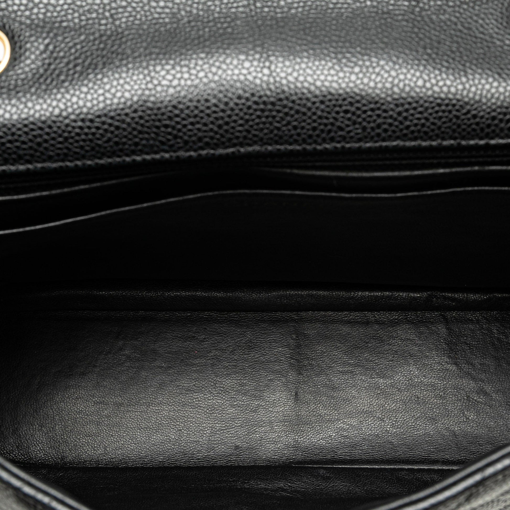 Chanel Jumbo Classic Single Flap Caviar Nero – 2008/2009 - Etoilux
