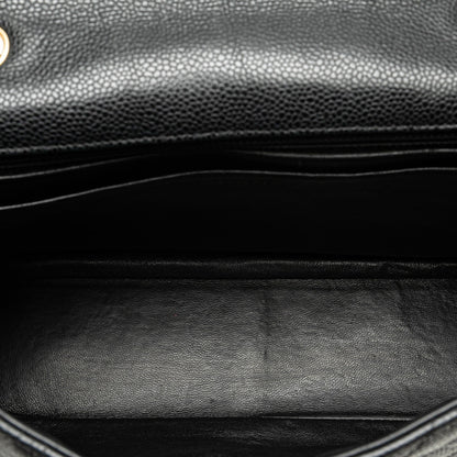 Chanel Jumbo Classic Single Flap Caviar Nero – 2008/2009 - Etoilux