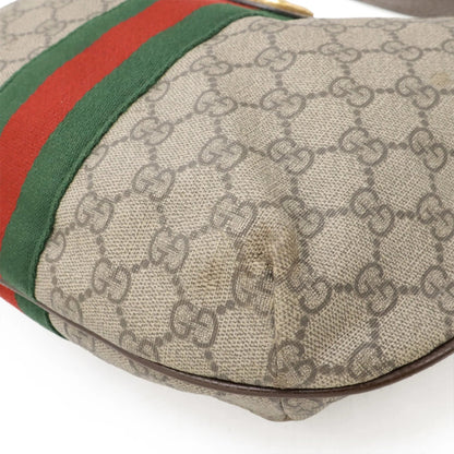 Gucci Borsa a tracolla media GUCCI Ophidia GG Supreme in PVC e pelle, beige moka marrone, - Etoilux