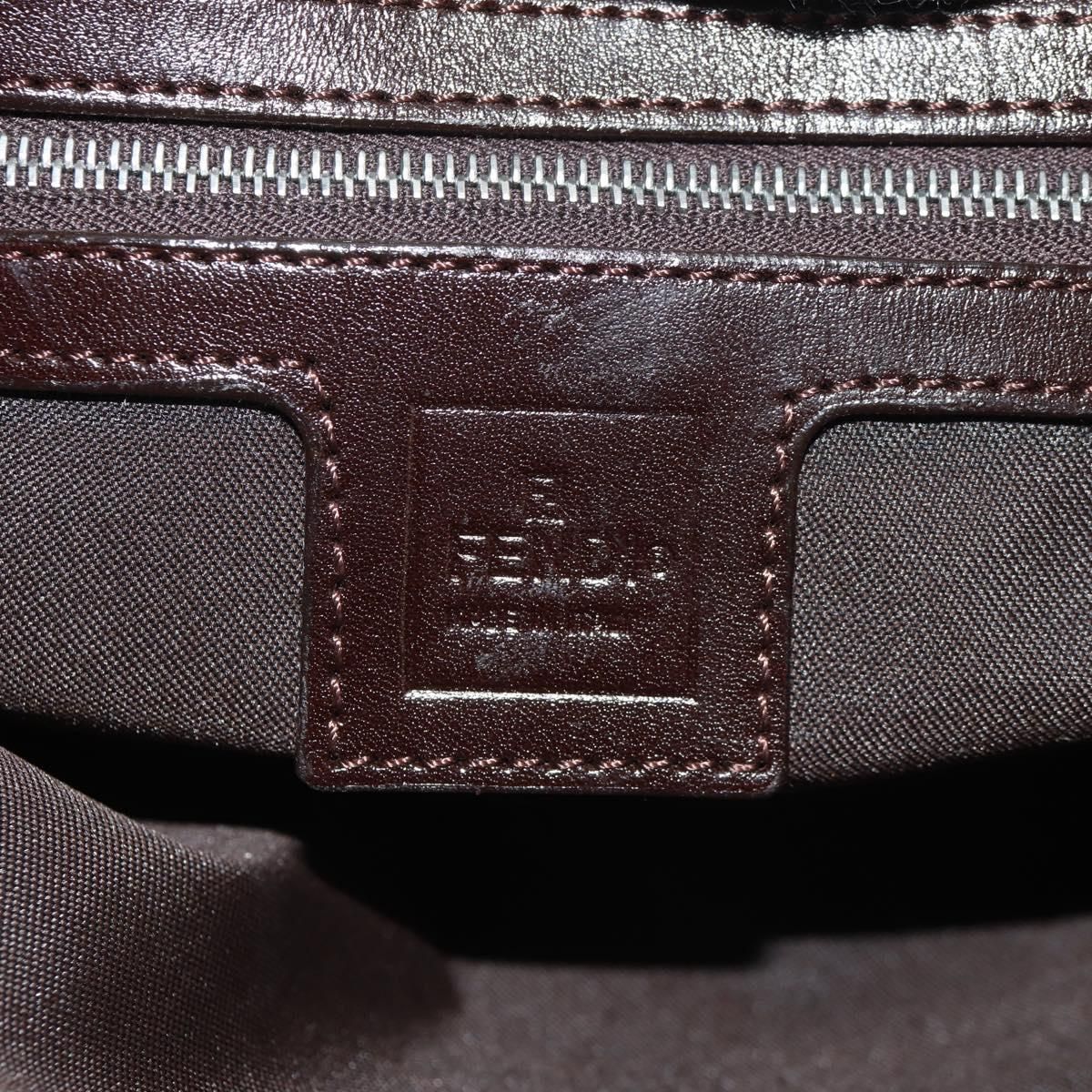 Fendi Mamma Baguette Zucca Canvas Marrone Nero – Shoulder Bag Vintage Iconica - Etoilux