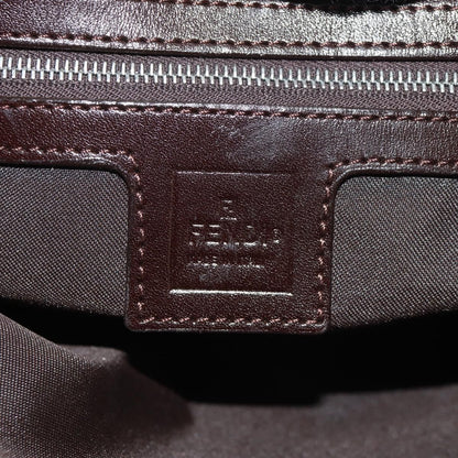 Fendi Mamma Baguette Zucca Canvas Marrone Nero – Shoulder Bag Vintage Iconica - Etoilux