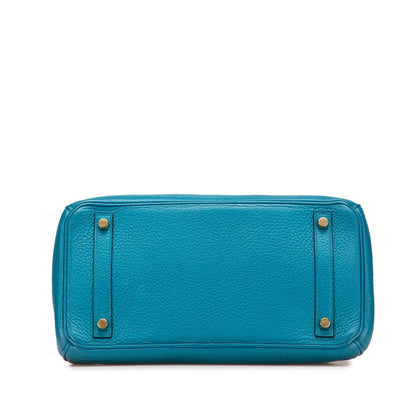 Hermès Birkin 30 Togo Bleu Izmir Hardware Oro — 1999 - Etoilux