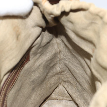 Gucci Vintage Bamboo Bucket Bag Canvas Beige Web Stripe – 23 cm - Etoilux