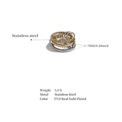 BEHI WAVE RING - Etoilux