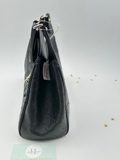 Gucci Jackie Medium in pelle Guccissima nera – 2000s - Etoilux