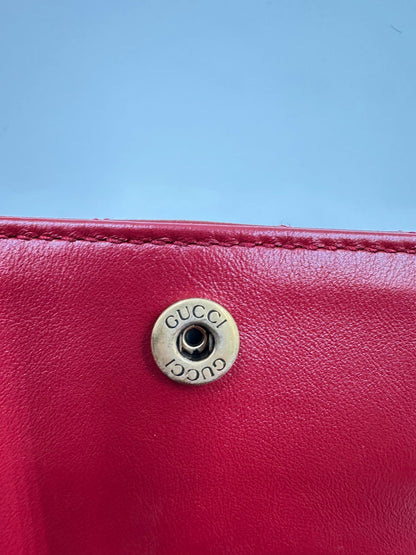 Gucci GG Marmont Multi Pochette Belt Bag Pelle Matelassé Rossa – Set 3 Pezzi - Etoilux