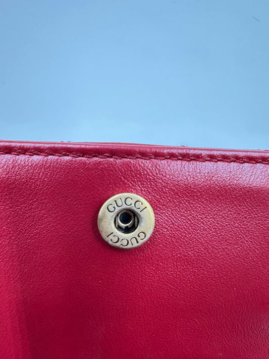 Gucci GG Marmont Multi Pochette Belt Bag Pelle Matelassé Rossa – Set 3 Pezzi - Etoilux