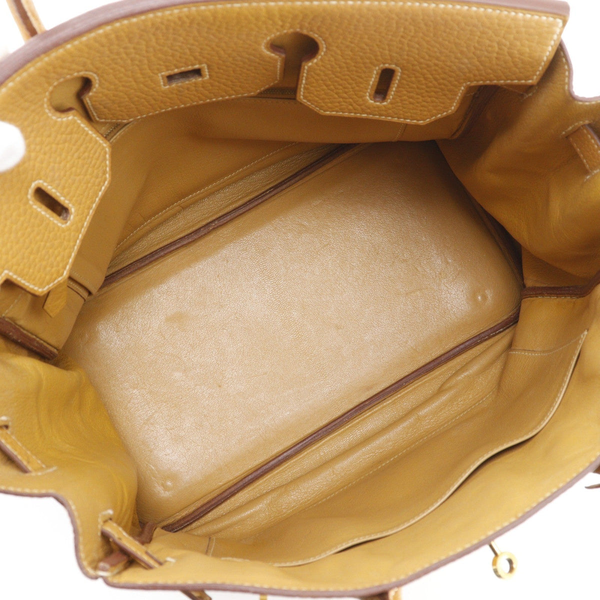 Hermès Haut à Courroies 32 – Pelle Fjord color cammello, ferramenta dorata – 1997 - Etoilux