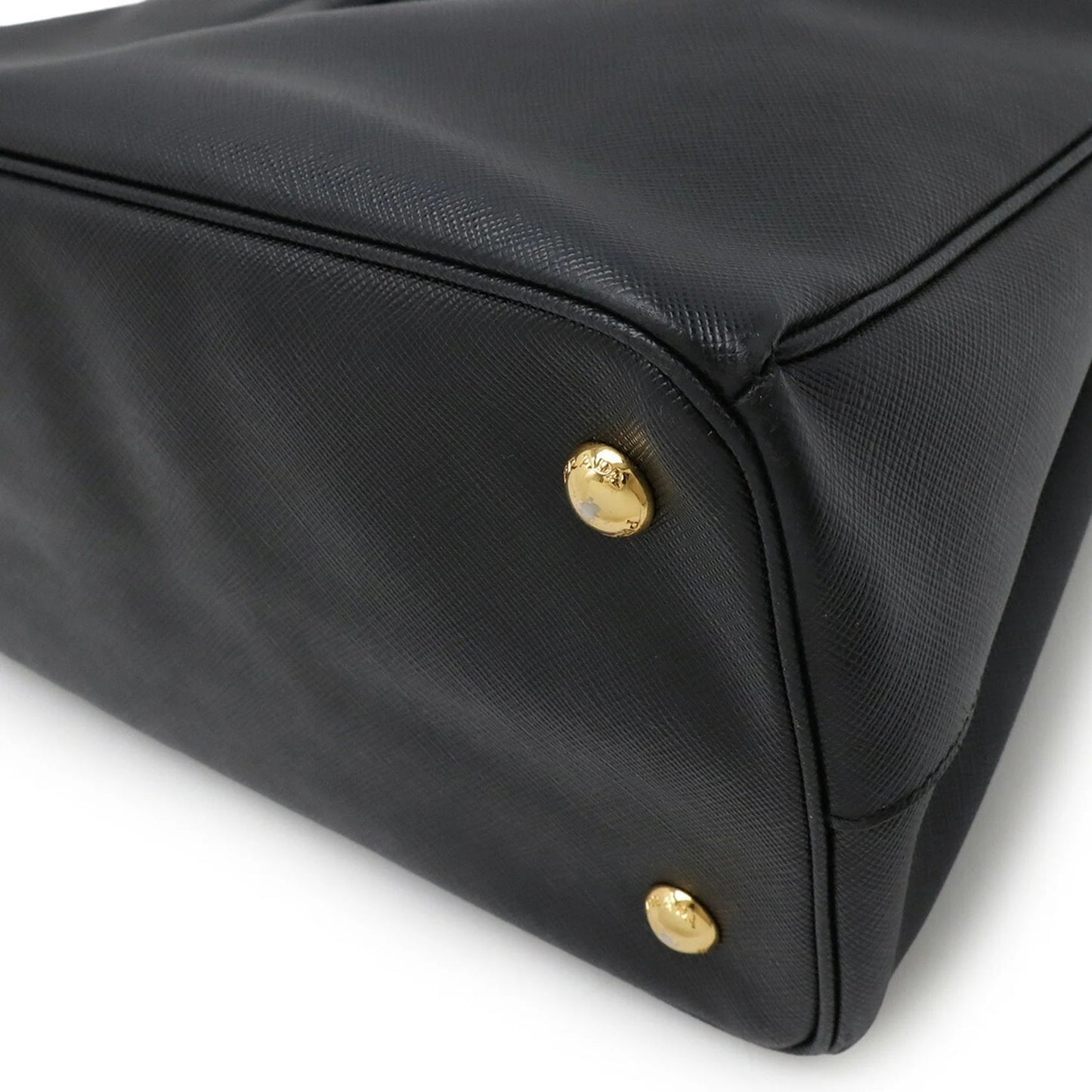 Prada Galleria BN1801 – Borsa a mano/tracolla in pelle Saffiano nera - Etoilux