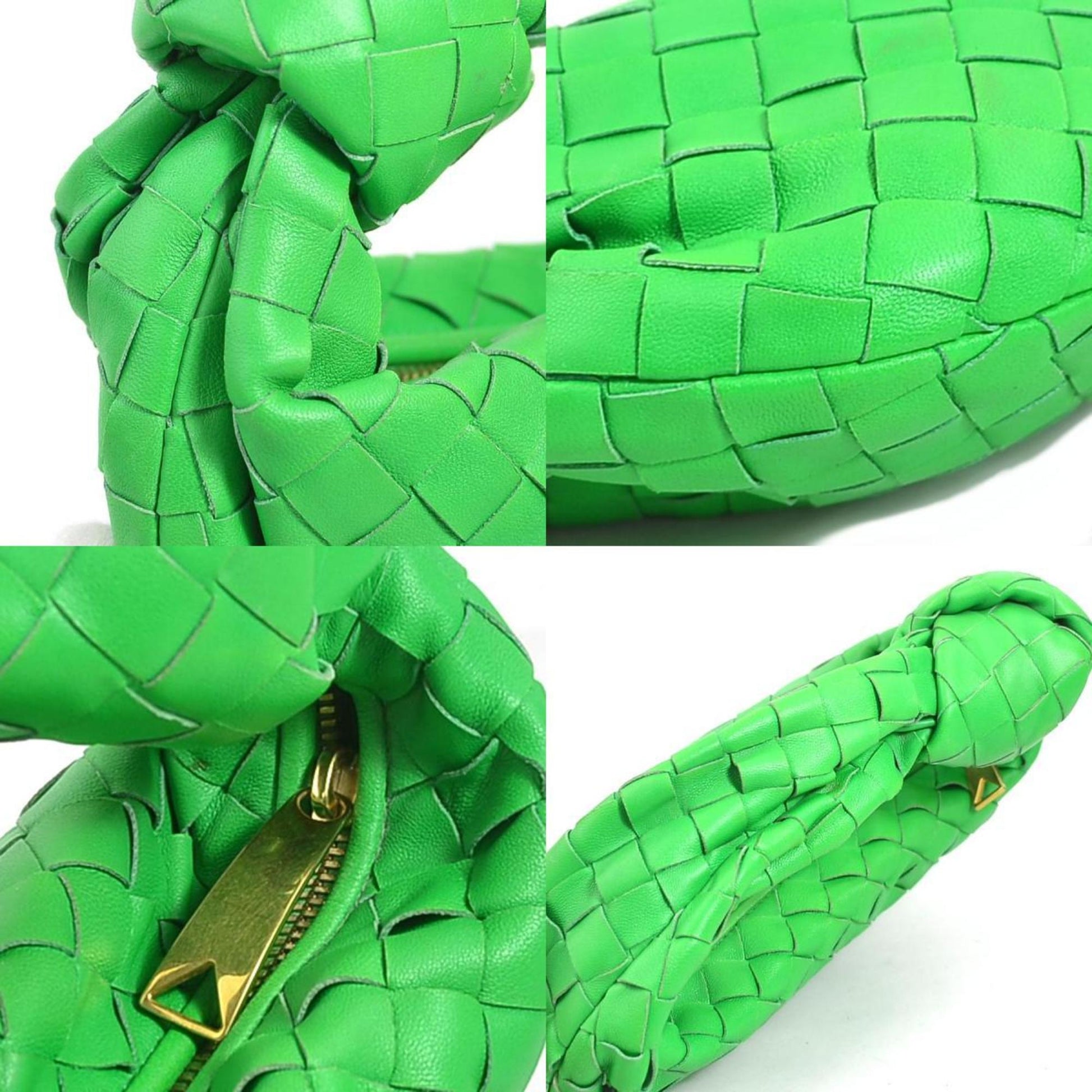 Bottega Veneta – Jodie Mini in pelle intrecciata verde - Etoilux