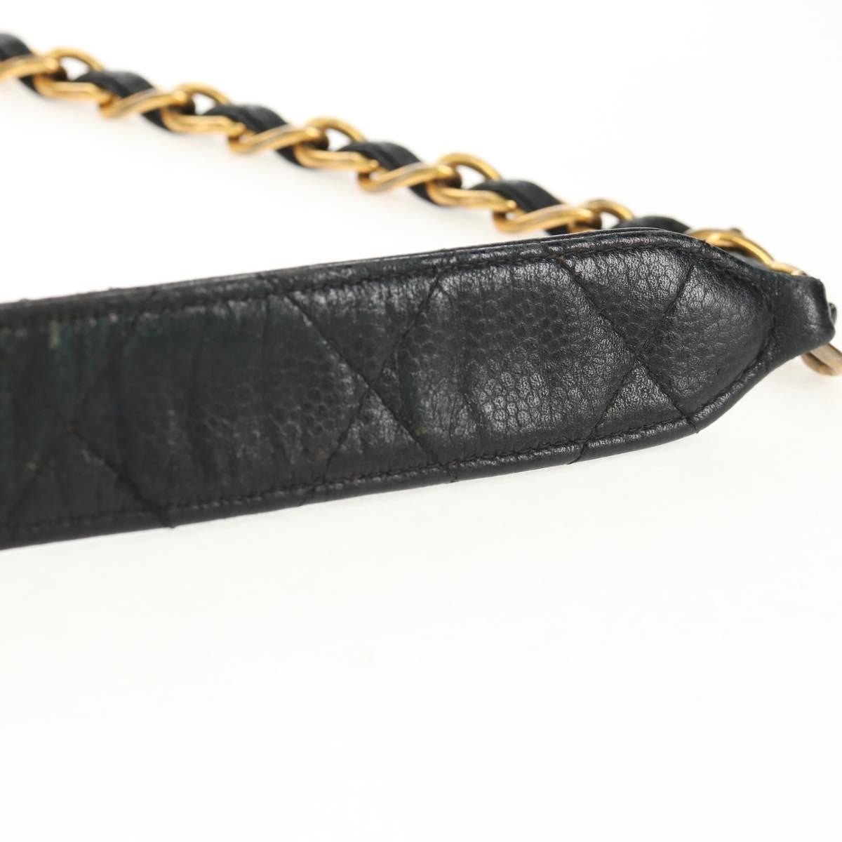 Chanel Single Flap Vintage Pelle Caviar Nera Hardware Oro – 27 cm - Etoilux