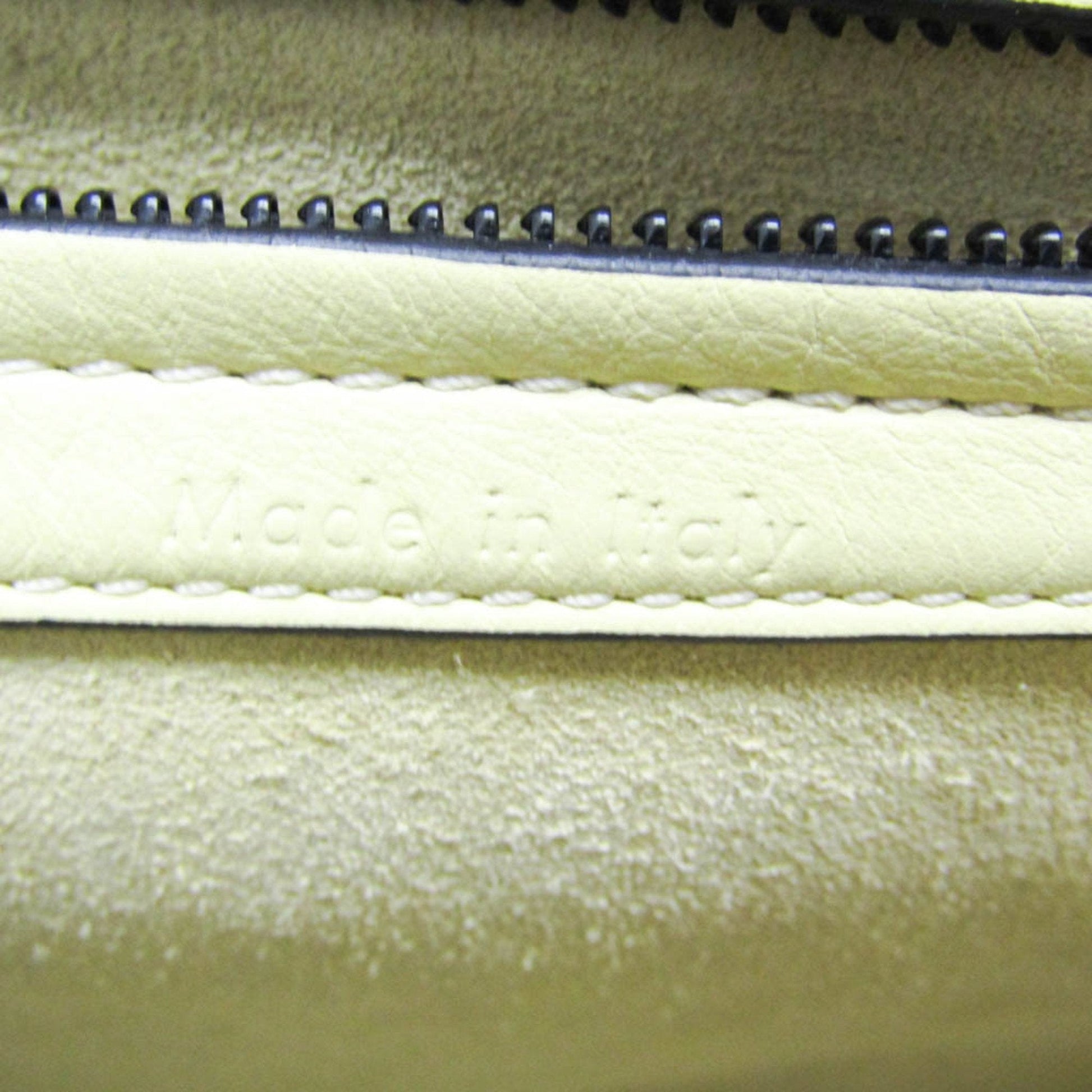 CELINE Luggage Micro Tote in pelle liscia avorio - Etoilux