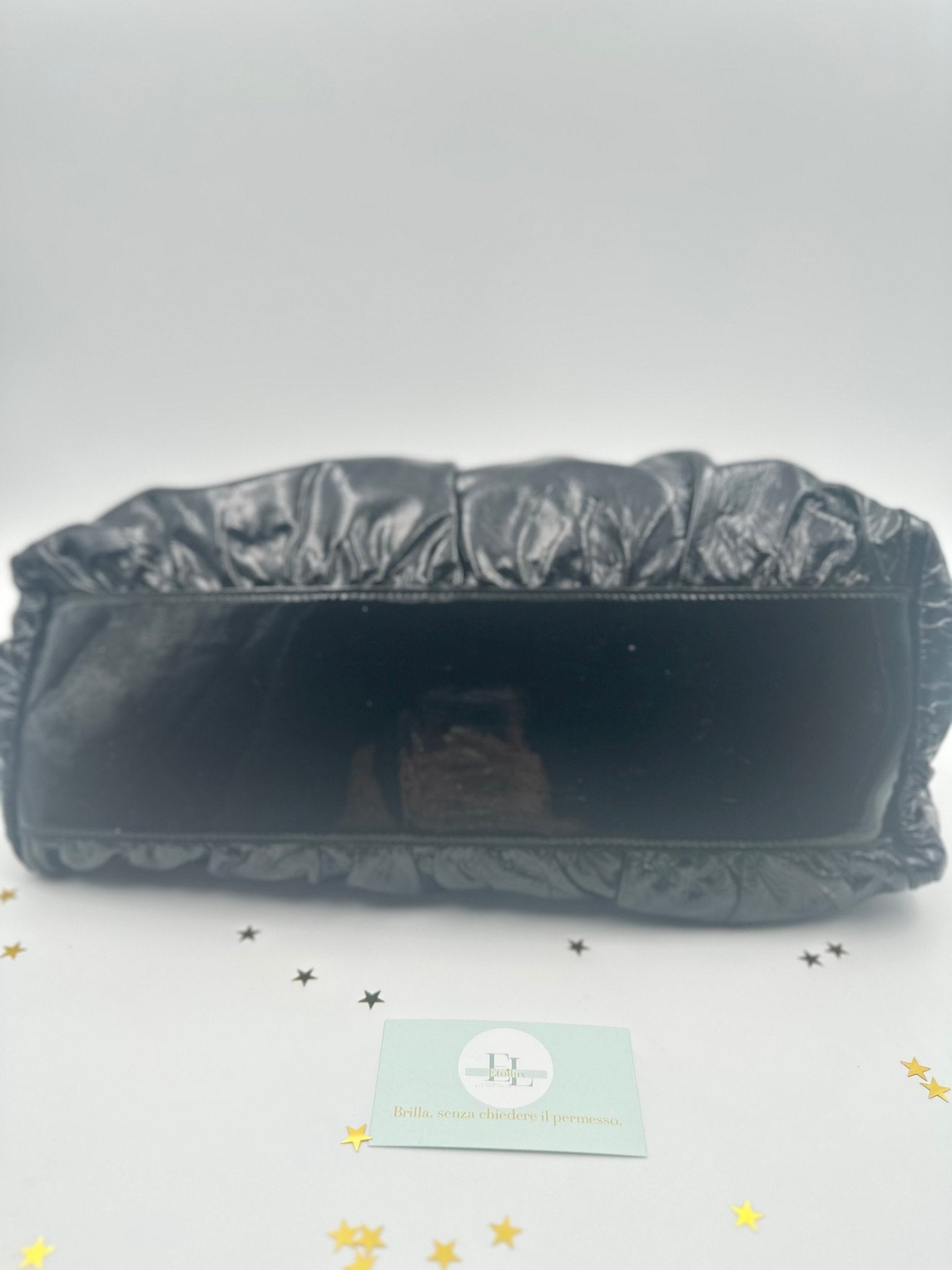 Gucci Indy Hobo Vernice Nera – Iconico Glamour Retrò - Etoilux