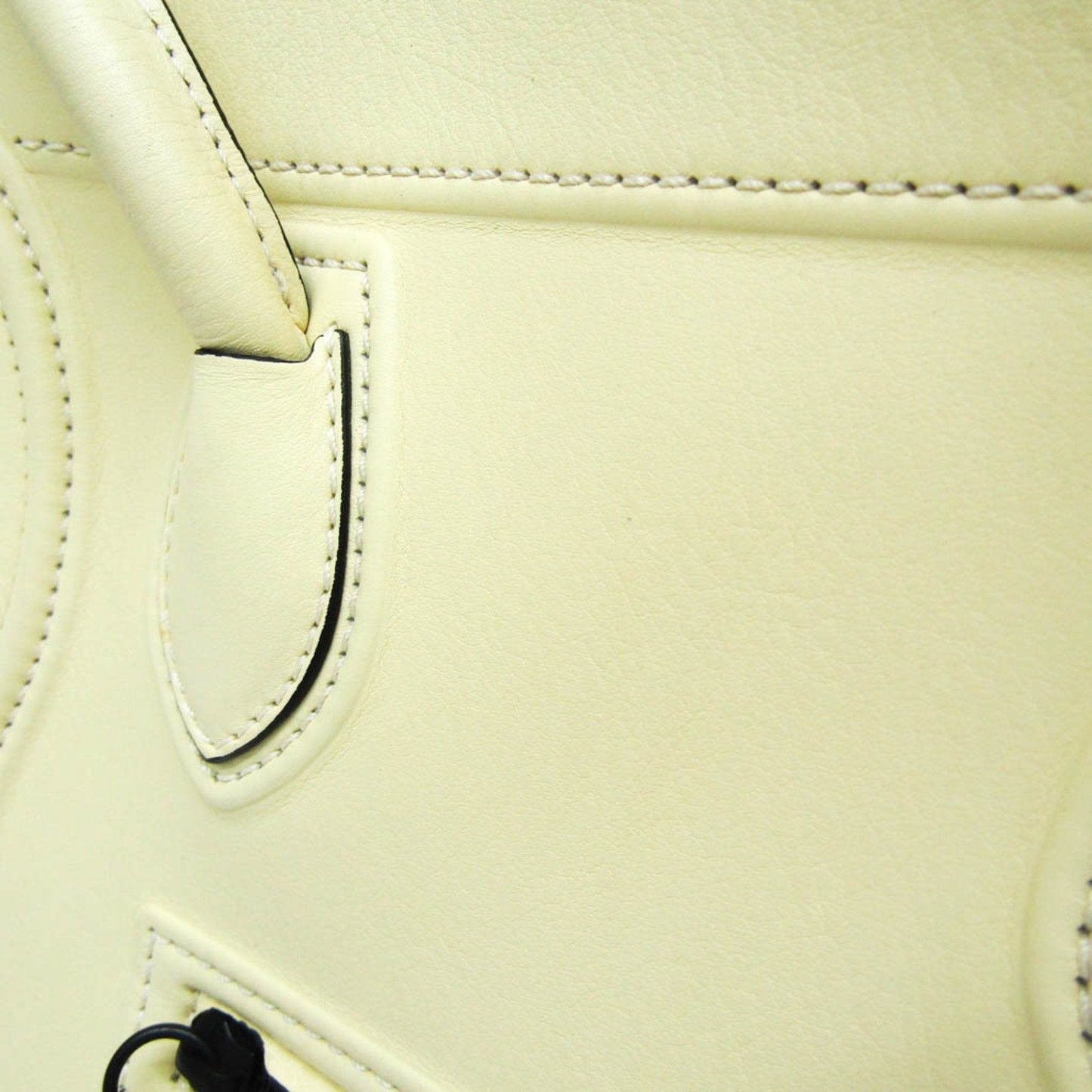 CELINE Luggage Micro Tote in pelle liscia avorio - Etoilux