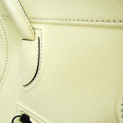 CELINE Luggage Micro Tote in pelle liscia avorio - Etoilux