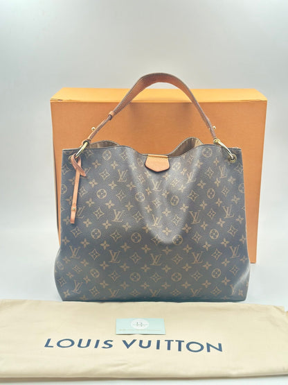Louis Vuitton “Graceful MM” Monogram Canvas Hobo - Etoilux