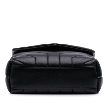 Saint Laurent – LouLou Toy in Pelle Matelassé Nera – 2019 - Etoilux