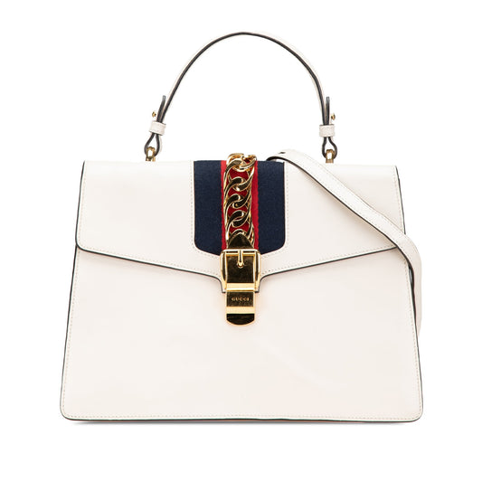 Gucci Borsa a mano media Sylvie in pelle - Etoilux