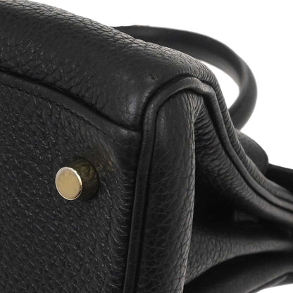 Hermès Kelly 42 Élan Shoulder Togo Noir Hardware Dorato — Formato Orizzontale Raro - Etoilux