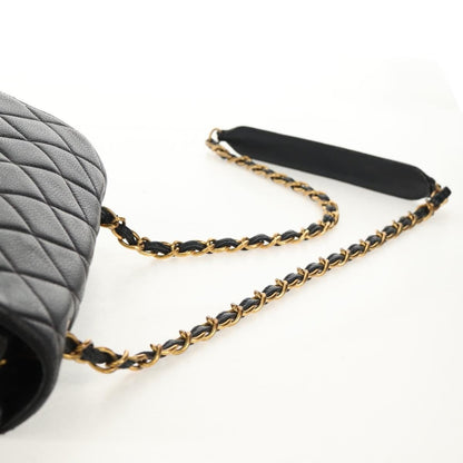 Chanel Single Flap Vintage Pelle Caviar Nera Hardware Oro – 27 cm - Etoilux