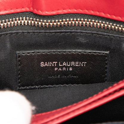 Saint Laurent LouLou Toy Matelassé – Vitello Rosso | Hardware Argento | 2017 - Etoilux