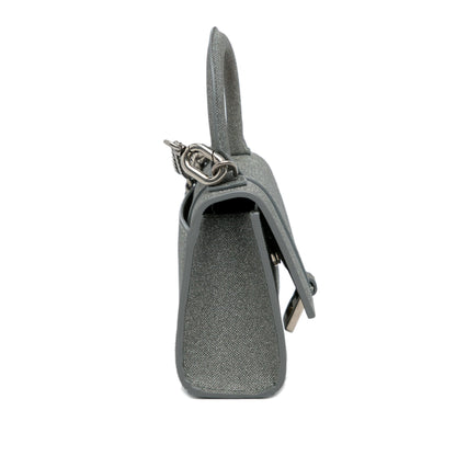 Balenciaga – Mini Hourglass Glitter Grey (2022) - Etoilux