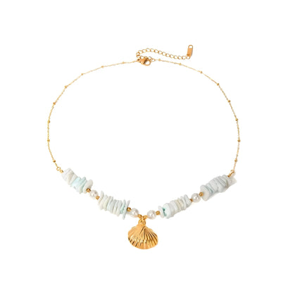 BEHI SHELL NECKLACE - Etoilux