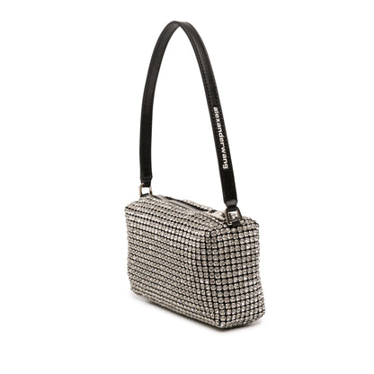 Alexander Wang Heiress Crystal Mesh Nero – 19 cm - Etoilux