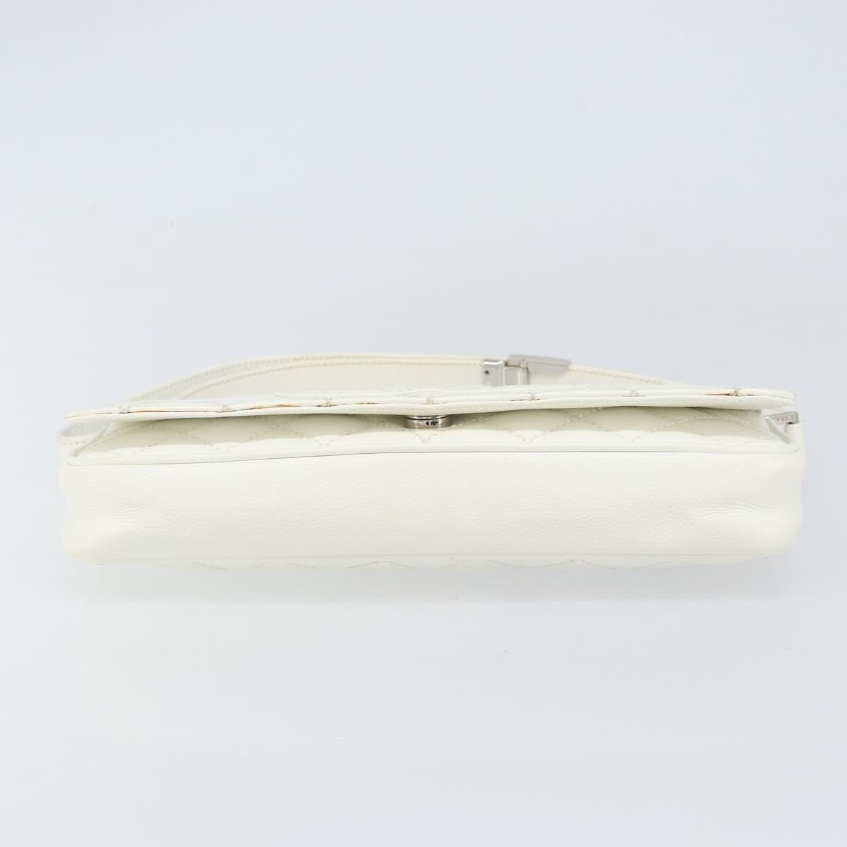 Chanel Timeless CC Shoulder Bag Pelle di Vitello Trapuntata Bianca – 29 cm - Etoilux