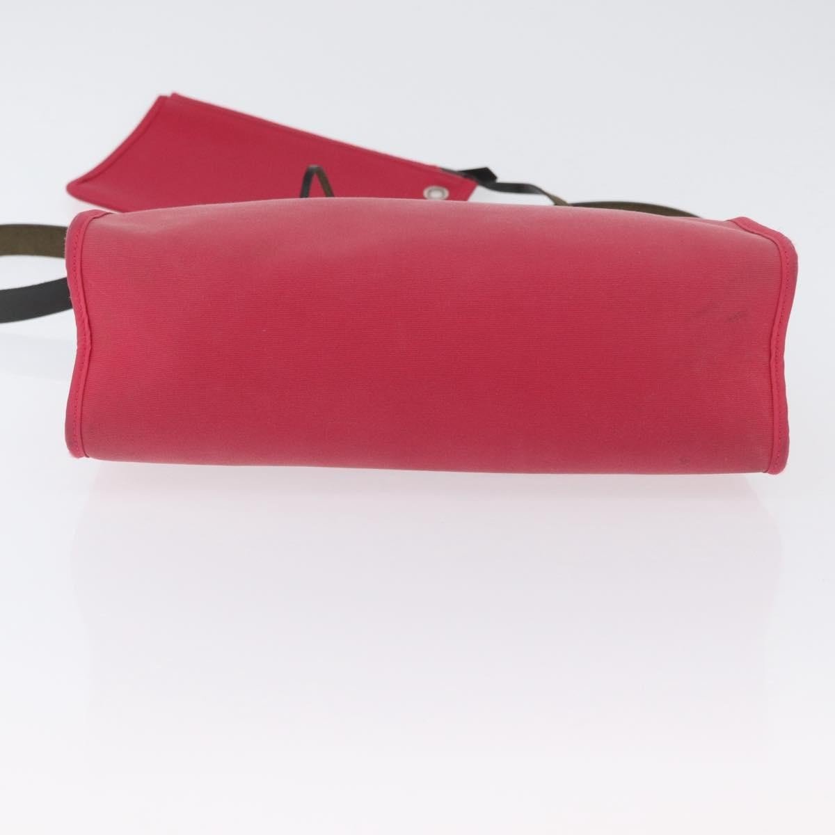Hermès Herbag Zip 31 – Toile Rose & Cuir Vache Hunter Noir – Hardware Palladio - Etoilux