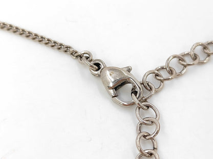 Chanel Collana Pendente Cristalli CC Argento – Catena 25 cm - Etoilux