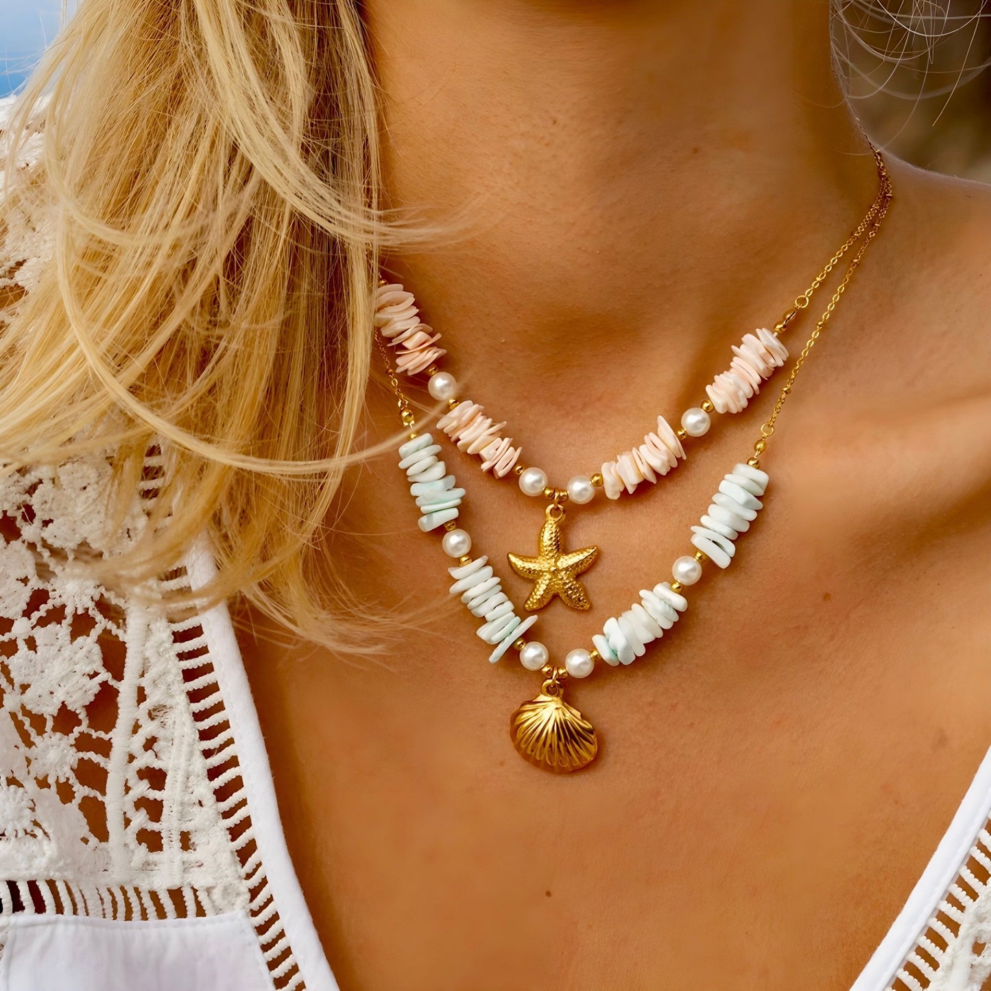 BEHI SHELL NECKLACE - Etoilux