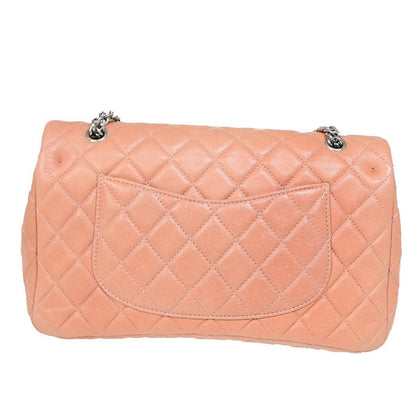Chanel Classic Double Flap Medium in Pelle Rosa – Hardware Argento - Etoilux