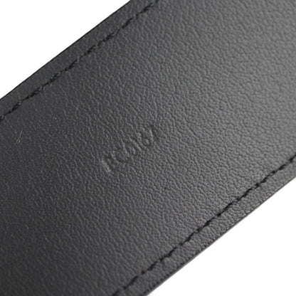 Louis Vuitton – Cintura in Pelle Nera con Fibbia LV Grafica - Etoilux