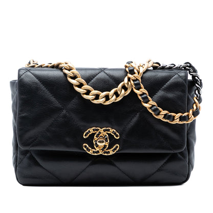 Chanel 19 Small Nera Pelle di Agnello 2019 | Etoilux Vintage