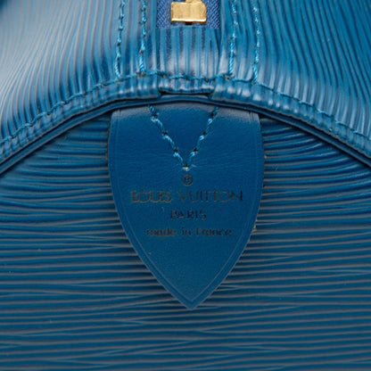 Louis Vuitton Speedy 25 Pelle Epi blu – 1995 - Etoilux